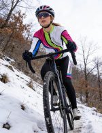 Women Cycling Jersey & Pants Warm Bike Sportswear With Fleece Thermal - Image 5