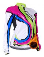 Ladies Cycling Jersey Thermal Fleece Bike Jackets Full Zipper