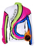 Ladies Cycling Jersey Thermal Fleece Bike Jackets Full Zipper - Image 2