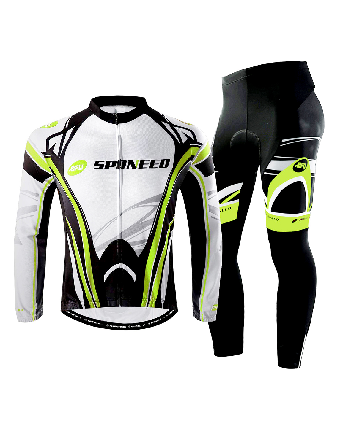 QXFM5NL002-green (1) Men's Racing Bike Jerseys Pants Pro Custom Cycling Clothes Suits - Image 1