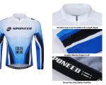 Sponeed Men’s Long Sleeve Bike Riding Outfits Including Padded Pants for Mountain and Road Cycling - Image 5
