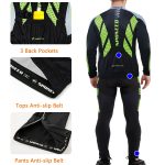 Padded Mens Winter Jackets Pants Pro Team Bicycle Clothing Kits - Image 8