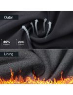 Men's Cycling Bike Trousers Windproof Fleece Bicycle Pants Warm - Image 3