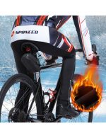 Men's Cycling Bike Trousers Windproof Fleece Bicycle Pants Warm - Image 6