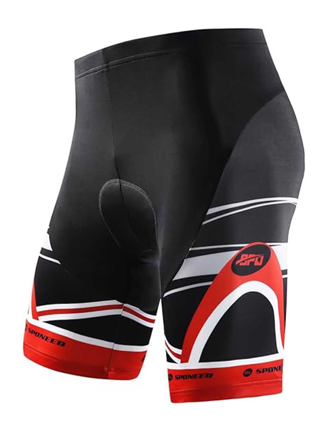 QXFM5NS002-2-red (1) Men's Cycling Shorts With 4D Silica Pad Biking Half Pants Cool - Image 1