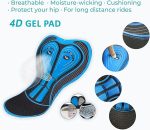 Mens Bike Padded Shorts 4D Pad Compression Bicycle Half Pants - Image 4