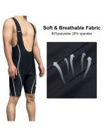 Mens Cycling Bib Shorts Padded Super Stretchy Bicycle Bibs - Image 6