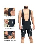 Mens Cycling Bib Shorts Padded Super Stretchy Bicycle Bibs - Image 5