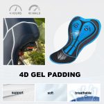 Mens Cycling Bib Shorts Padded Super Stretchy Bicycle Bibs - Image 4