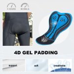Mens Cycling Bib Shorts Padded Super Stretchy Bicycle Bibs - Image 4