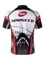 Men's Cycling Jersey Full Zipper Short Sleeve Bicycle Shirt - Image 2