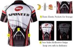 Men's Cycling Jersey Full Zipper Short Sleeve Bicycle Shirt - Image 3