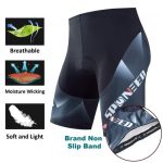 Sponeed Mens Cycling Shorts with Gel Padding Road Bike Clothing Gray - Image 4