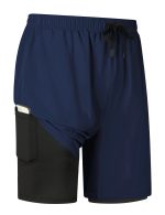Men's 2-in-1 Athletic Running Shorts: 7" Quick-Dry & Breathable Athletic Training Shorts with Pockets for Gym & Outdoor Sports