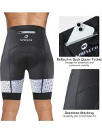 Sponeed Men's Cycling Shorts with Pockets Padded Bicycle Riding Pants Bike Biking Clothes Cycle Wear Tights - Image 6