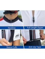 Bike Jersey Road Cycling Shirt Quick Dry Cycle Tight Tops White - Image 4