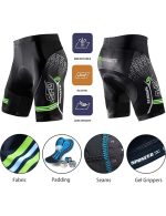 Cycling Shorts Padded Road Bike Ride Tights Gym Spin Bottoms - Image 4