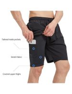 Men's 2-in-1 Athletic Running Shorts 7" Dry Fit Workout Gym Outdoor Sports Wear with Multiple Pockets Training Short - Image 4