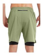 Men's 2-in-1 Athletic Running Shorts with Pockets, Quick-Dry Lightweight for Gym Training & Outdoor Sports, 7" Athletic Workout Shorts - Image 3