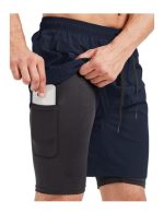 Men's 2-in-1 Athletic Running Shorts: 7" Quick-Dry & Breathable Athletic Training Shorts with Pockets for Gym & Outdoor Sports - Image 2