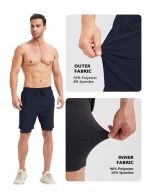 Men's 2-in-1 Athletic Running Shorts: 7" Quick-Dry & Breathable Athletic Training Shorts with Pockets for Gym & Outdoor Sports - Image 6