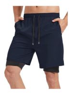 Men's 2-in-1 Athletic Running Shorts: 7" Quick-Dry & Breathable Athletic Training Shorts with Pockets for Gym & Outdoor Sports - Image 3