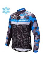 Warm Cycling Jersey for Men Winter Road Riding Shirt Fleece - Image 3
