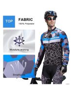 Padded Men’s Long Jerseys Suits Comfort Cycling Clothes Kits Falls - Image 4