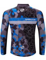 Men's Long Sleeve Bike Reflective Full Zip Bicycle Shirts Pockets - Image 2