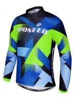 Men's Long Sleeve Bike Reflective Full Zip Bicycle Shirts Pockets - Image 3