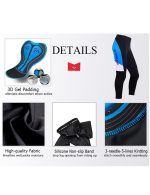 New Womens Long Cycling Bike Tights Light Extra Padded Pants - Image 2