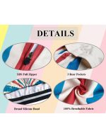 Women's Reflective Bicycle Jersey Full Zipper Cycle Jacket Long - Image 3