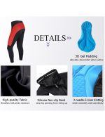 Padded Womens Cycle Pants Anti-bac Cycling Trousers Breathable - Image 3
