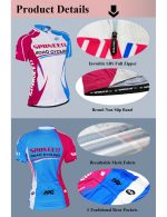 Ladies Cycling T-shirt Road MTB Cycling Jersey Breathable - Image 3