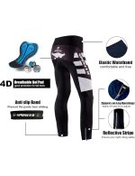 Sponeed Men's Bicycle Pants 4D Padded Road Cycling Tights Leggings Outdoor Cyclist Riding Bike Wear - Image 4