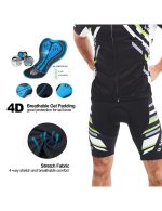 Men's Cycling Clothing Set 4D GEL Pad Shorts Bike Jersey - Image 7