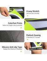 Men's Cycling Shorts With 4D Gel Padding Biking Half Pants Cool - Image 5