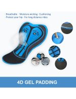 Mens Bike Padded Shorts 4D Pad Compression Bicycle Half Pants - Image 9