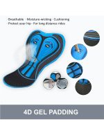 Mens Bike Padded Shorts 4D Pad Compression Bicycle Half Pants - Image 11