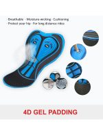 Mens Bike Padded Shorts 4D Pad Compression Bicycle Half Pants - Image 8