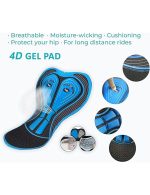 Mens Bike Padded Shorts 4D Pad Compression Bicycle Half Pants - Image 8