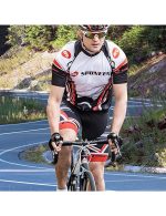Men's Cycling Jersey Full Zipper Short Sleeve Bicycle Shirt - Image 3