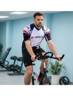 Men's Cycling Jersey Full Zipper Short Sleeve Bicycle Shirt - Image 4