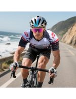 Men's Cycling Jersey Full Zipper Short Sleeve Bicycle Shirt - Image 5