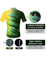 Cycling Jersey High Visibility Men Bike Shirt Breathable Riding Wear - Image 5