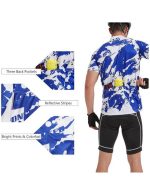 Men Bike Jersey Short Sleeve Road Cycling Shirts Biking Tops Moisture Wicking - Image 5