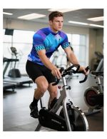 Men's Cycling Jerseys Tops Biking Shirts Short Sleeve Bike Clothing Full Zipper Bicycle Jacket with Pockets - Image 7