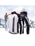 Fleece Cycling Jersey & Pants Sets Warm Winter Cyclist Sports wear - Image 5